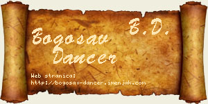 Bogosav Dancer vizit kartica